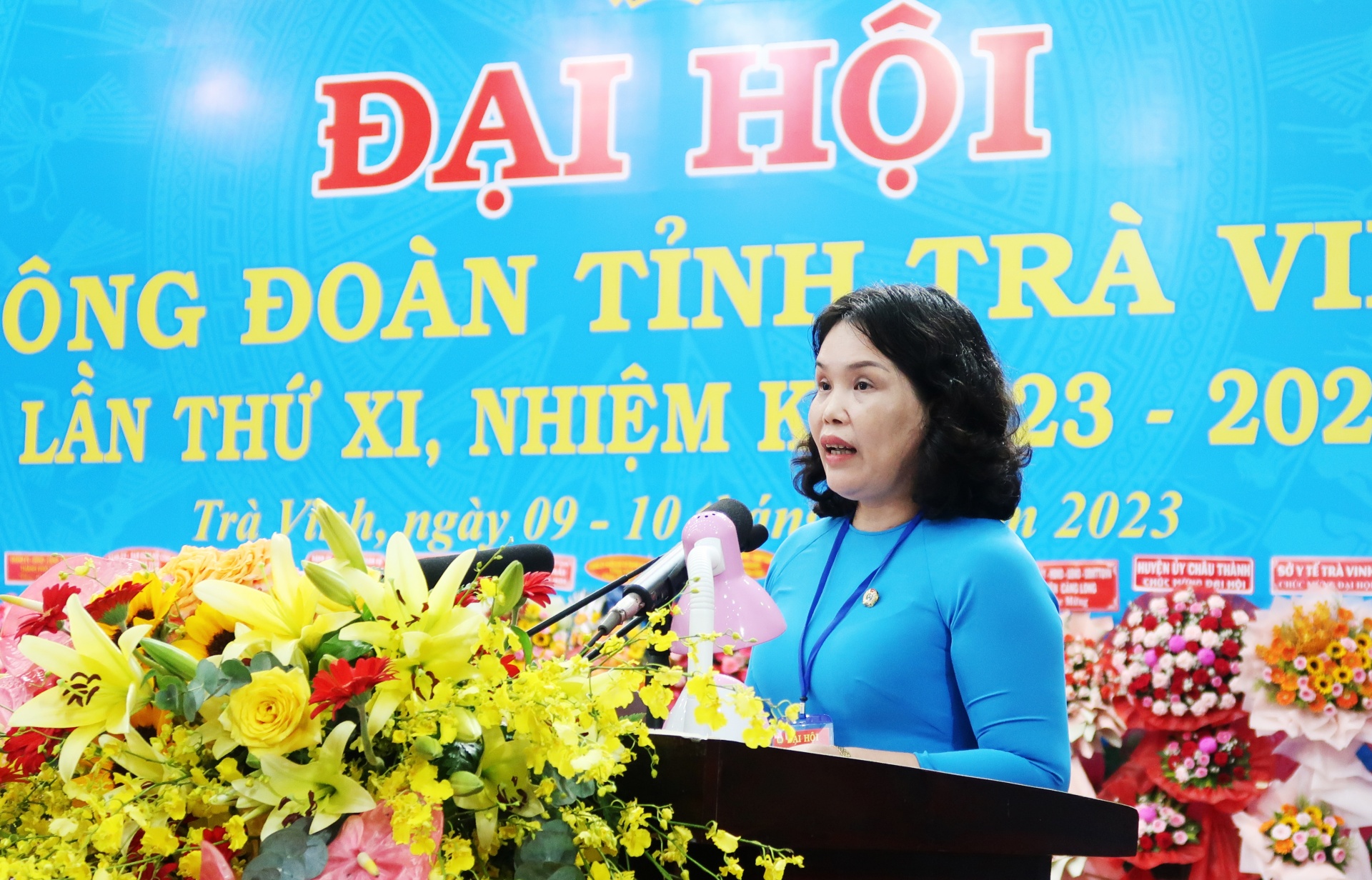 Đồng chí Trần Thị Kim Chung tái đắc cử Chủ tịch LĐLĐ tỉnh Trà Vinh