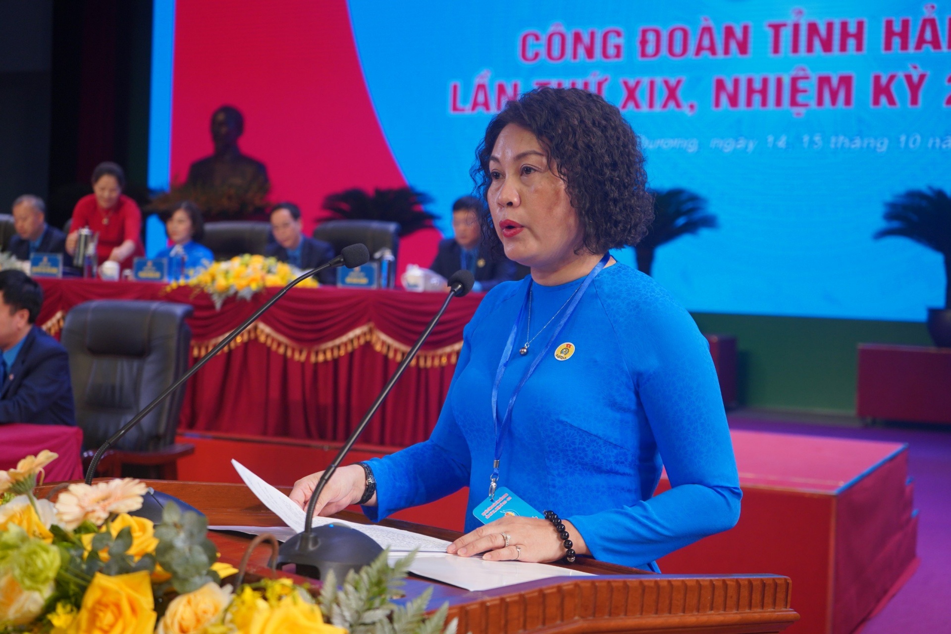 Đồng chí Ngô Thị Thanh Hòa tái đắc cử Chủ tịch LĐLĐ tỉnh Hải Dương