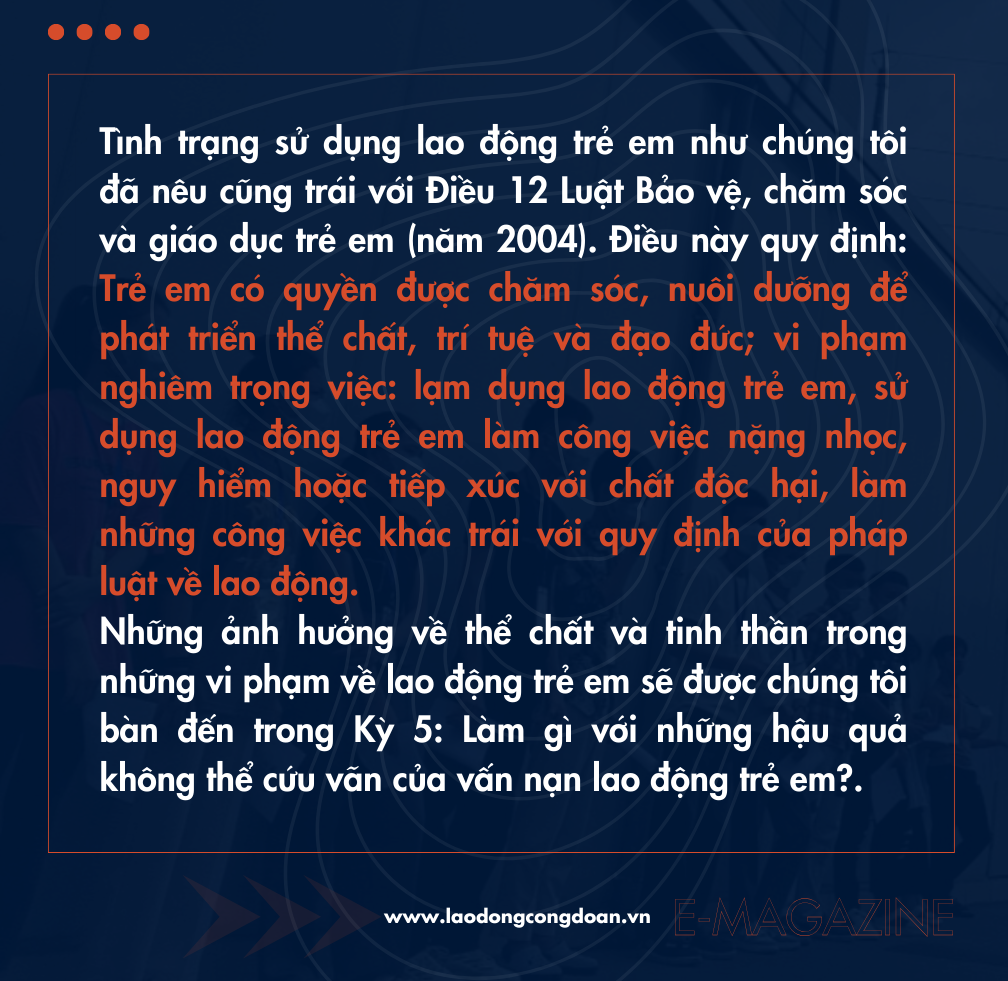 Vấn nạn trục lợi lao động chưa thành niên - Kỳ 4: Vì sao vi phạm pháp luật dễ dàng? Vấn nạn trục lợi lao động chưa thành niên - Kỳ 4: Vì sao vi phạm pháp luật dễ dàng?