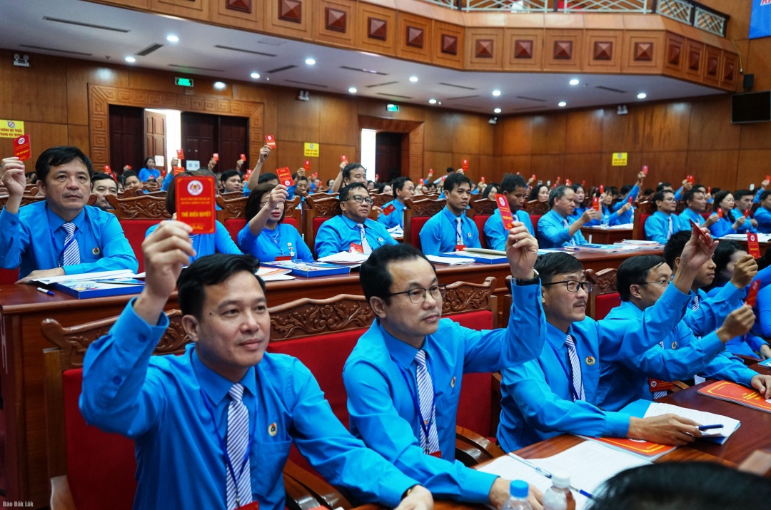 Đại hội XI Công đoàn tỉnh Đắk Lắk đề ra nhiều chỉ tiêu, nhiệm vụ nhiệm kỳ 2023-2028