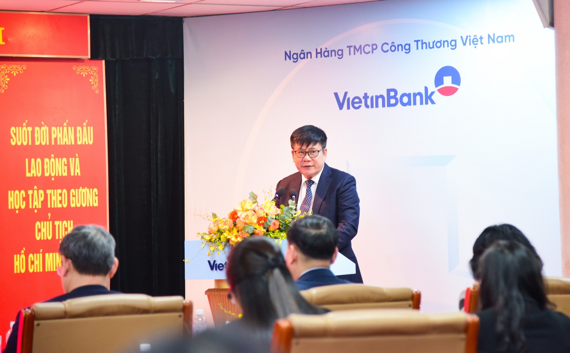 Đ/c Trần Kiên Cường phát biểu tại buổi lễ