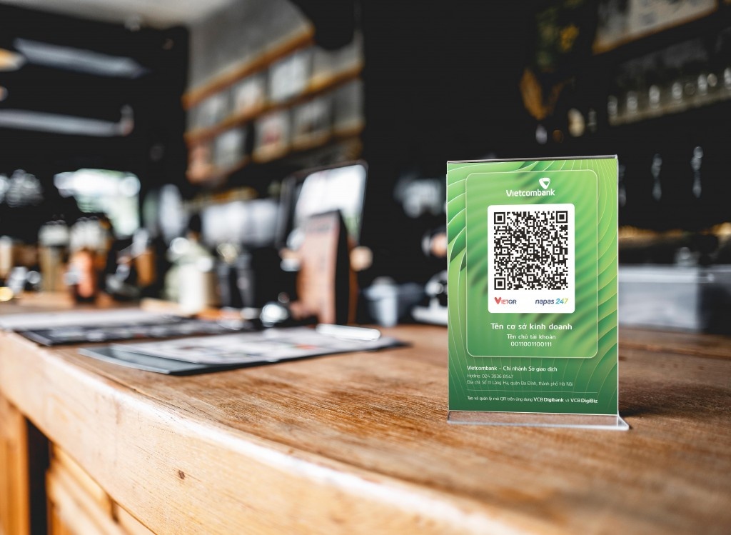 Vietcombank ra mắt bộ giải pháp “QR nhận tiền” và “Quản lý doanh thu theo từng mã QR”
