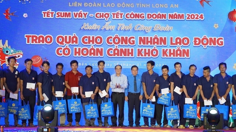 LĐLĐ tỉnh Long An: Hơn 105 tỷ đồng chăm lo Tết cho người lao động