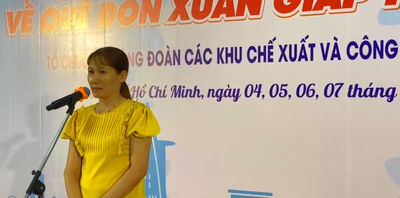 Chuyến tàu Xuân nghĩa tình đưa công nhân về Tết