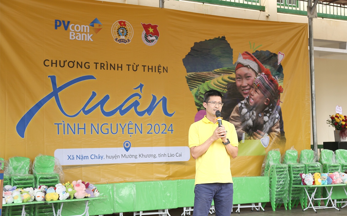 Ông Triệu Văn Nghị – Trưởng Ban Kiểm soát khẳng định PVcomBank luôn mong muốn lan tỏa những giá trị nhân văn tốt đẹp cho cộng đồng