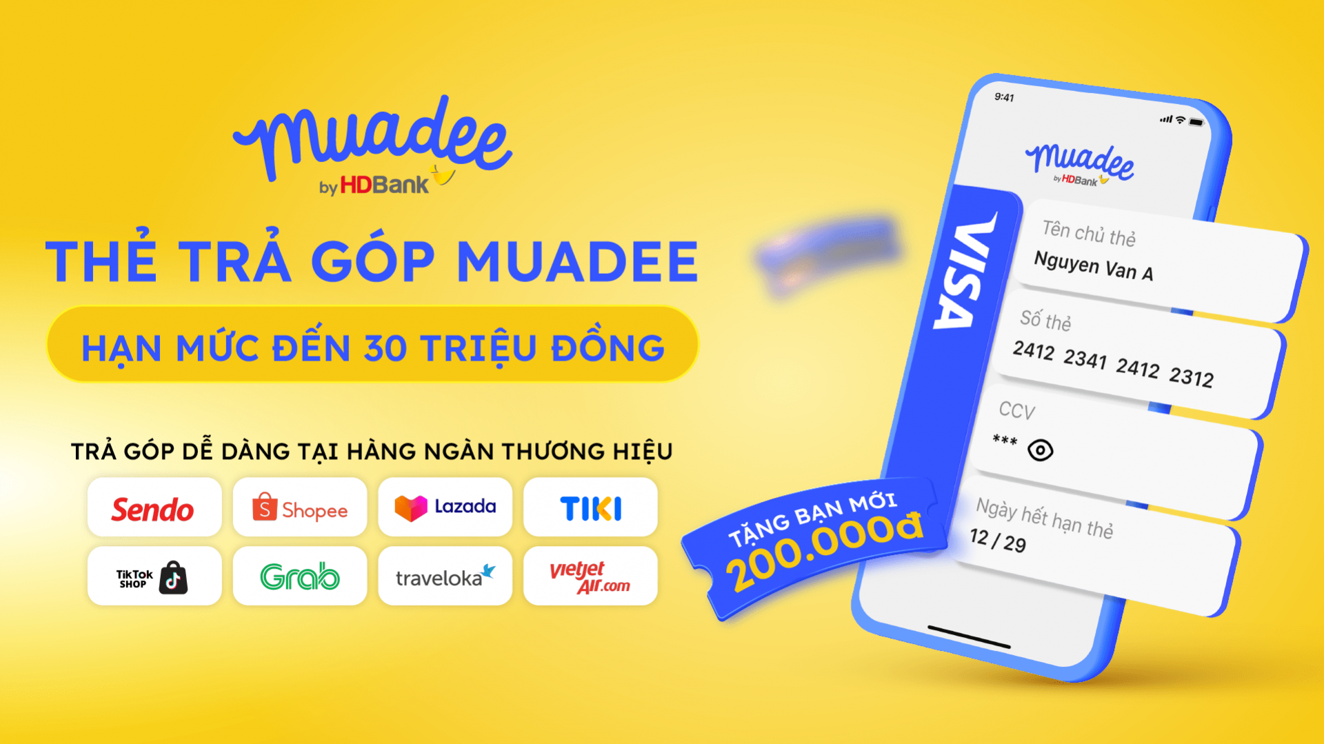 Thanh toán bằng Muadee by HDBank: 50.000 đồng cũng được trả góp Thanh toán bằng Muadee by HDBank: 50.000 đồng cũng được trả góp