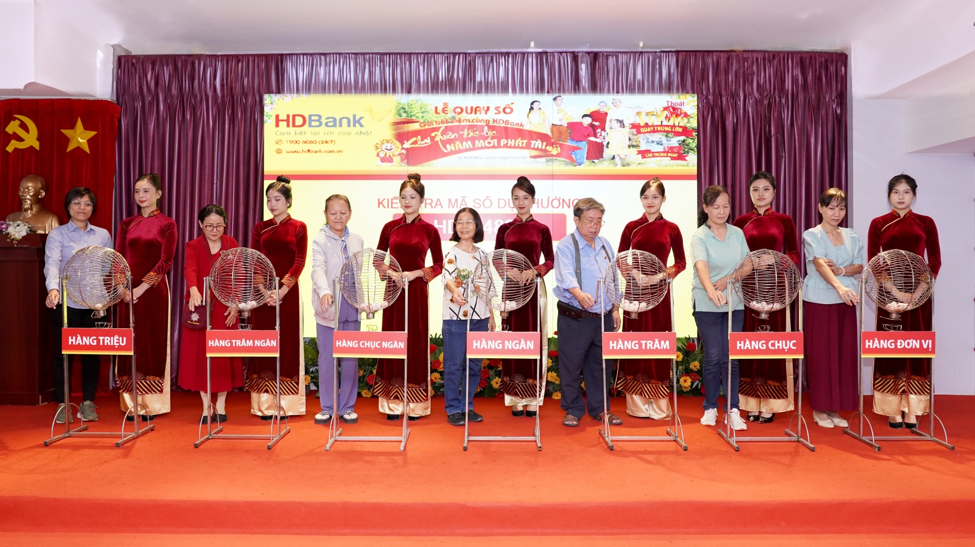 Danh sách khách hàng trúng thưởng được công bố trên website http://hdbank.com.vn. 