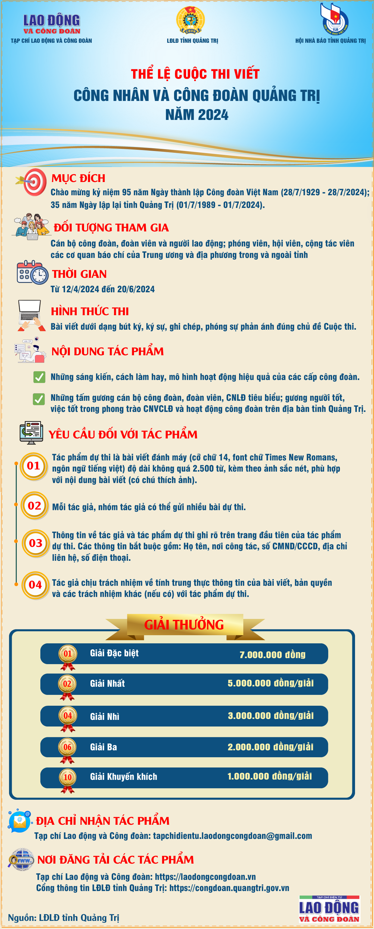 Lan tỏa Cuộc thi viết “Công nhân và Công đoàn Quảng Trị” bằng những tác phẩm nổi bật Lan tỏa Cuộc thi viết “Công nhân và Công đoàn Quảng Trị” bằng những tác phẩm nổi bật