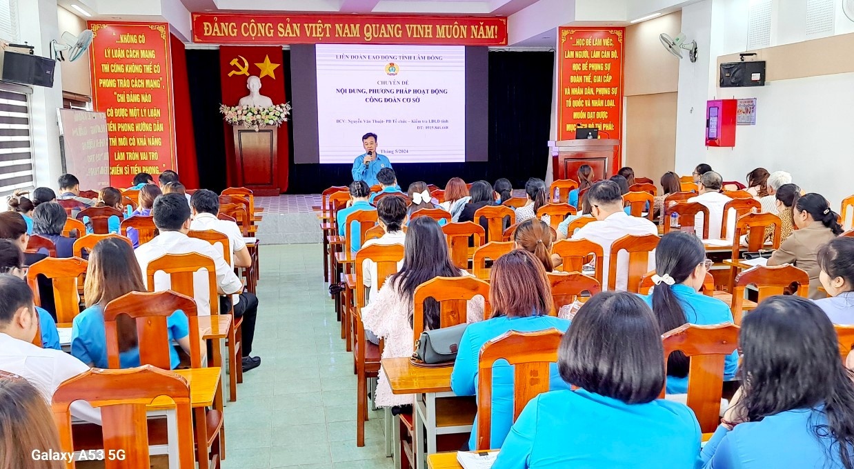 Lâm Đồng chú trọng tập huấn, bồi dưỡng cán bộ công đoàn cơ sở doanh nghiệp Lâm Đồng chú trọng tập huấn, bồi dưỡng cán bộ công đoàn cơ sở doanh nghiệp