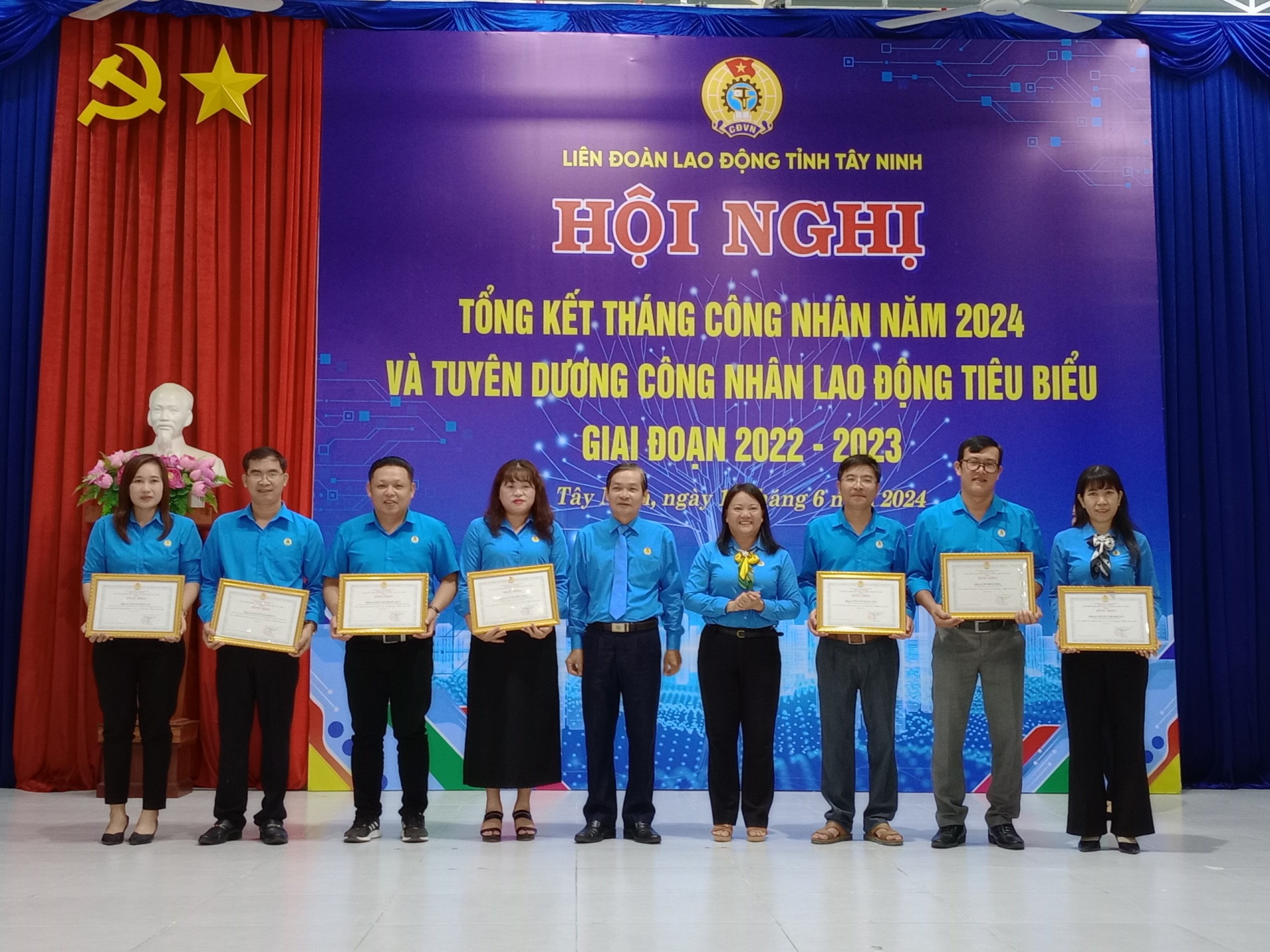 Công đoàn Tây Ninh: Tổng kết Tháng Công nhân 2024 và tuyên dương công nhân lao động