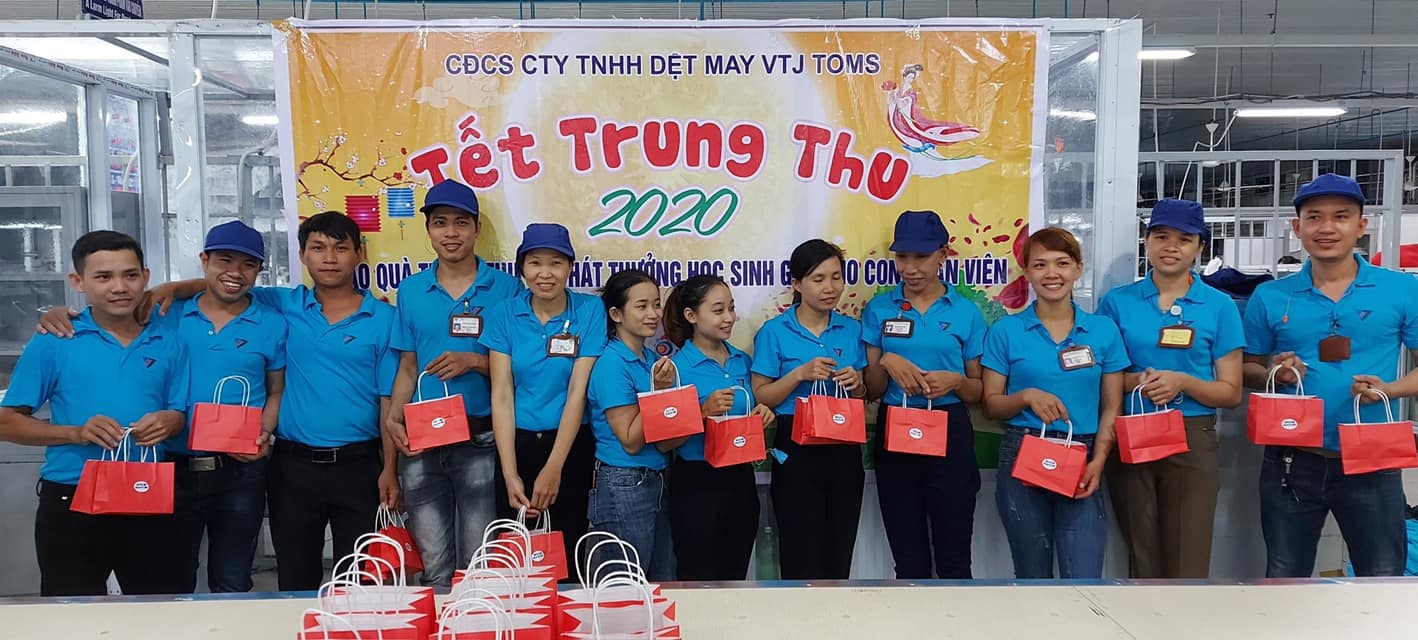 Công đoàn Công ty TNHH Dệt may VTJ TOMS: lan tỏa yêu thương từ tổ chức Công đoàn