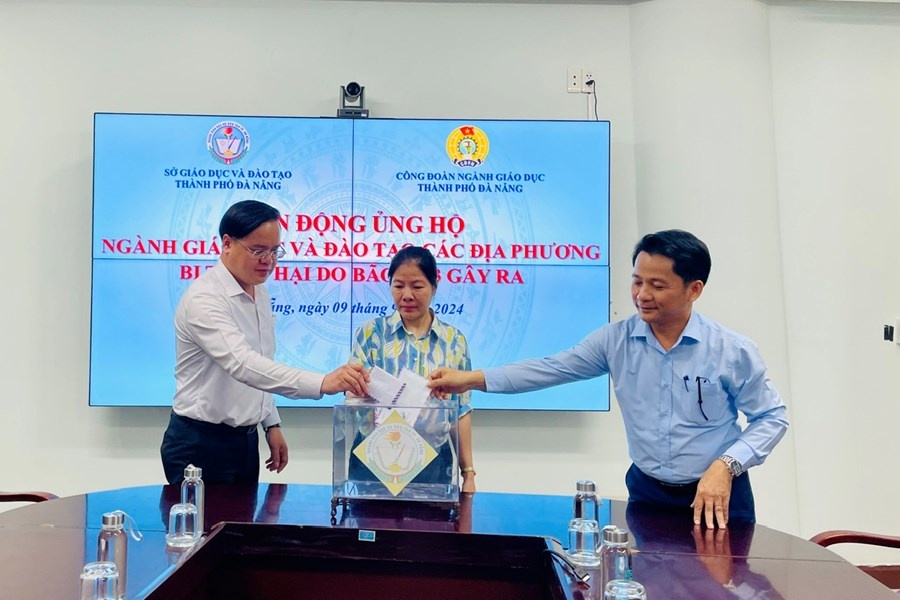 Công đoàn ngành Giáo dục TP Đà Nẵng hỗ trợ khắc phục hậu quả bão số 3 Công đoàn ngành Giáo dục TP Đà Nẵng hỗ trợ khắc phục hậu quả bão số 3