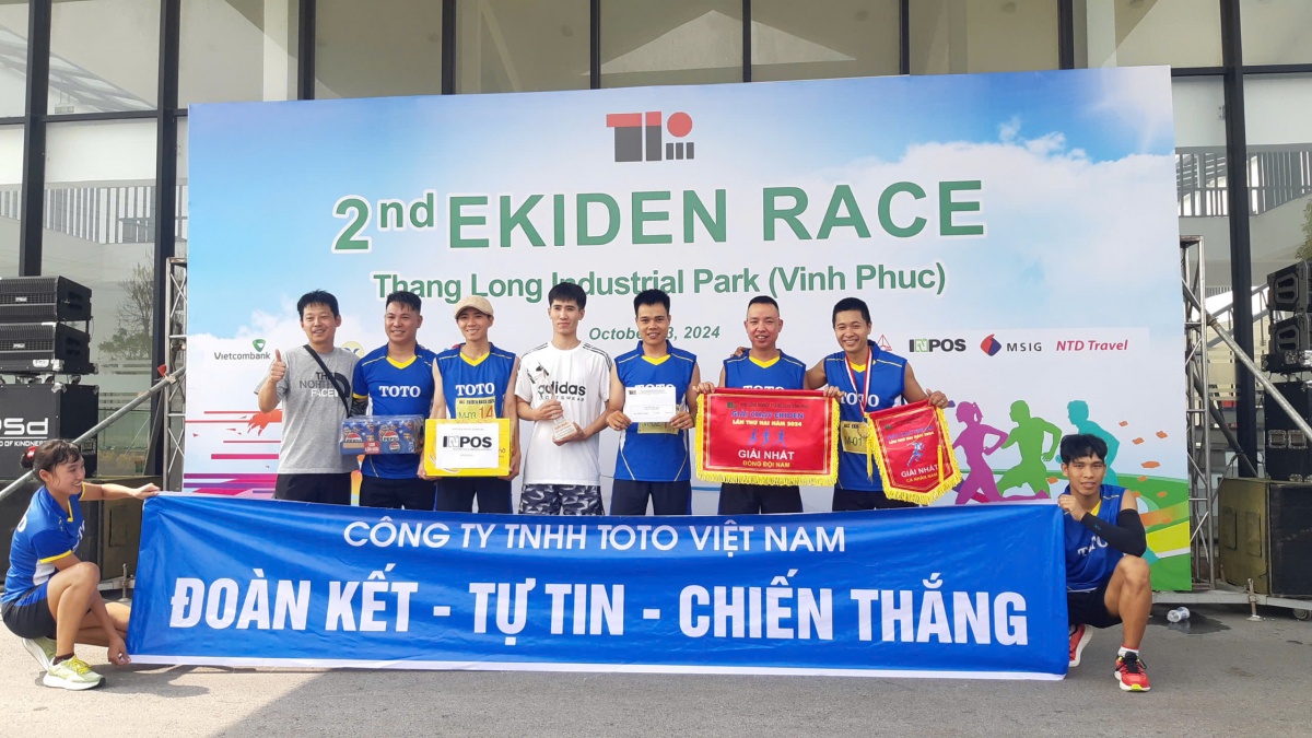 Hàng trăm công nhân tham gia Giải chạy tiếp sức Ekiden lần thứ 2