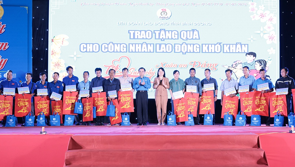 Bình Dương: Khoảng 315 tỷ đồng chăm lo Tết Nguyên đán cho đoàn viên, NLĐ