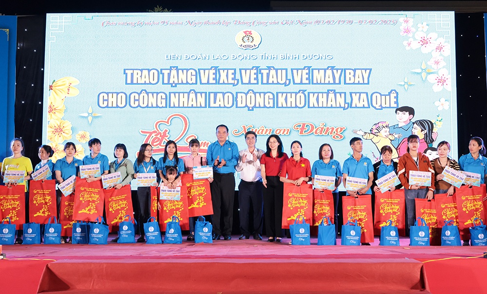 Bình Dương: Khoảng 315 tỷ đồng chăm lo Tết Nguyên đán cho đoàn viên, NLĐ