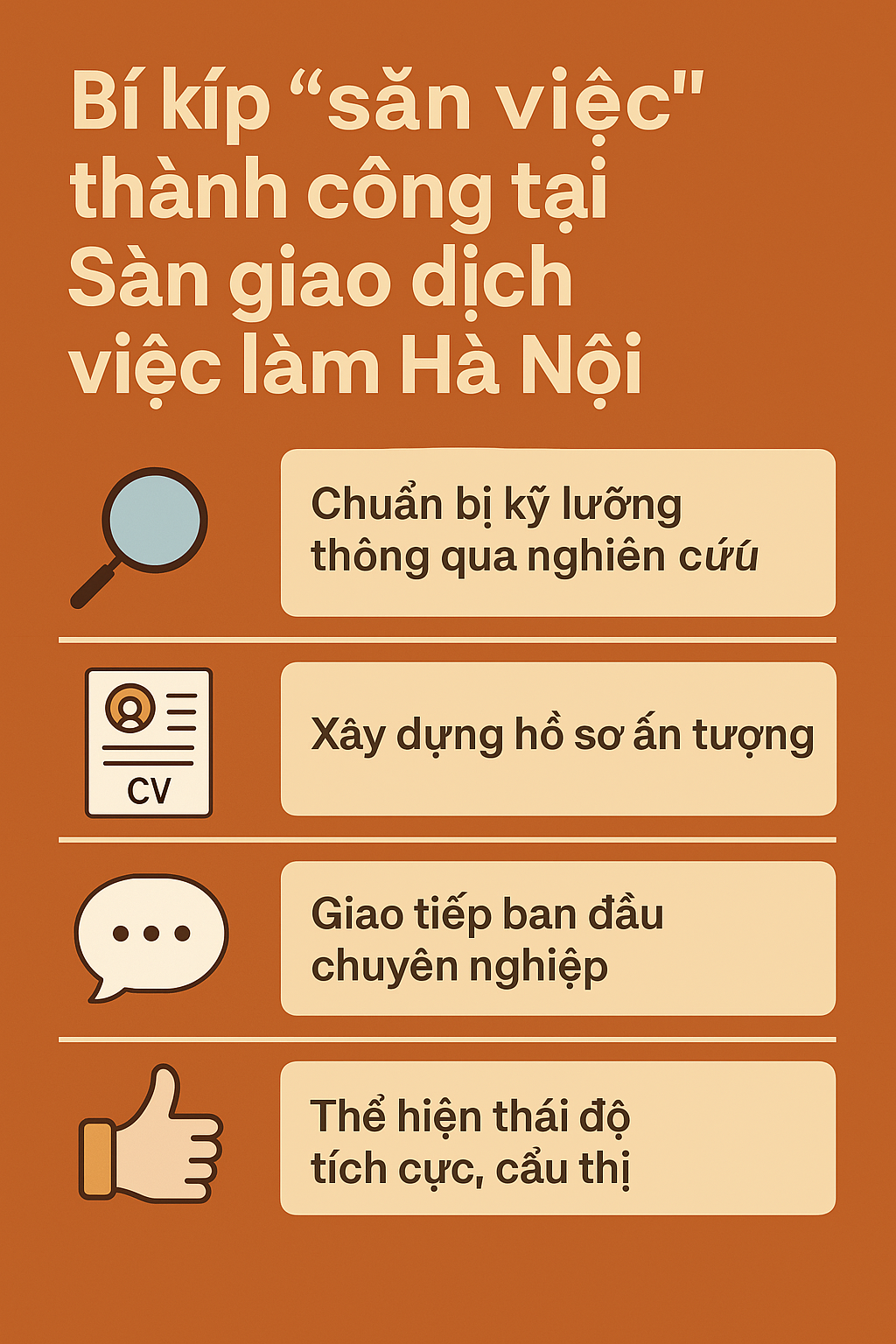 Chinh phục nhà tuyển dụng: Bí kíp săn việc tại Trung tâm Dịch vụ việc làm Hà Nội