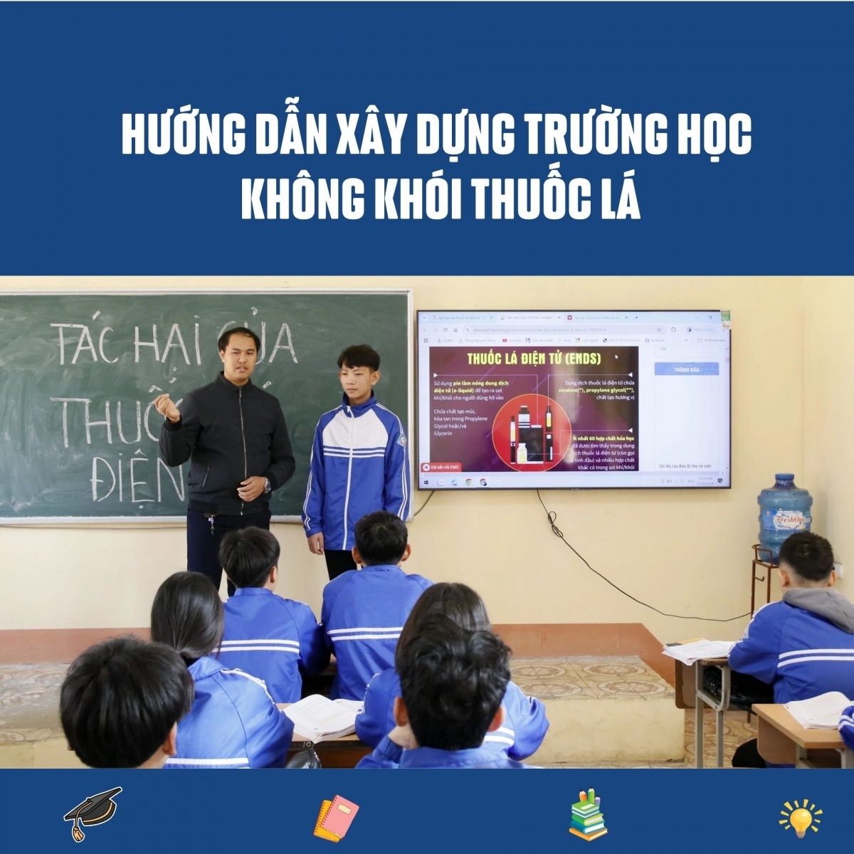 Hướng dẫn xây dựng trường học không khói thuốc lá