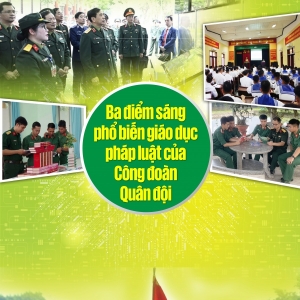 Ba điểm sáng phổ biến giáo dục pháp luật của Công đoàn Quân đội