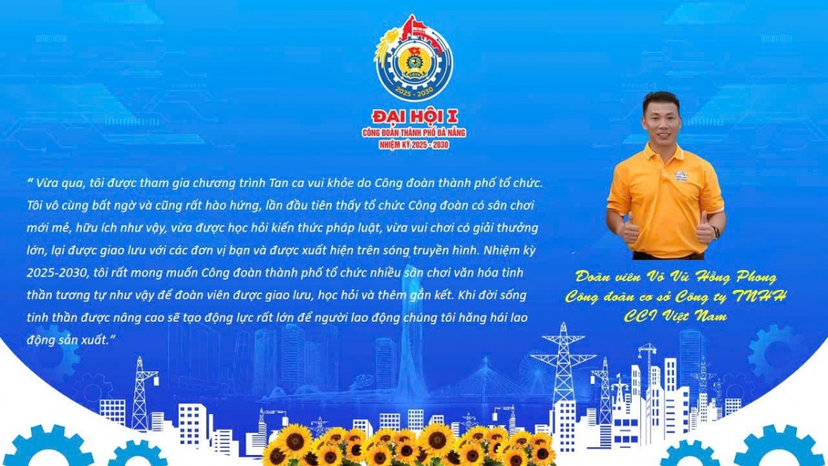 Đà Nẵng sẵn sàng cho Đại hội Công đoàn lần thứ I, lấy đoàn viên làm trung tâm