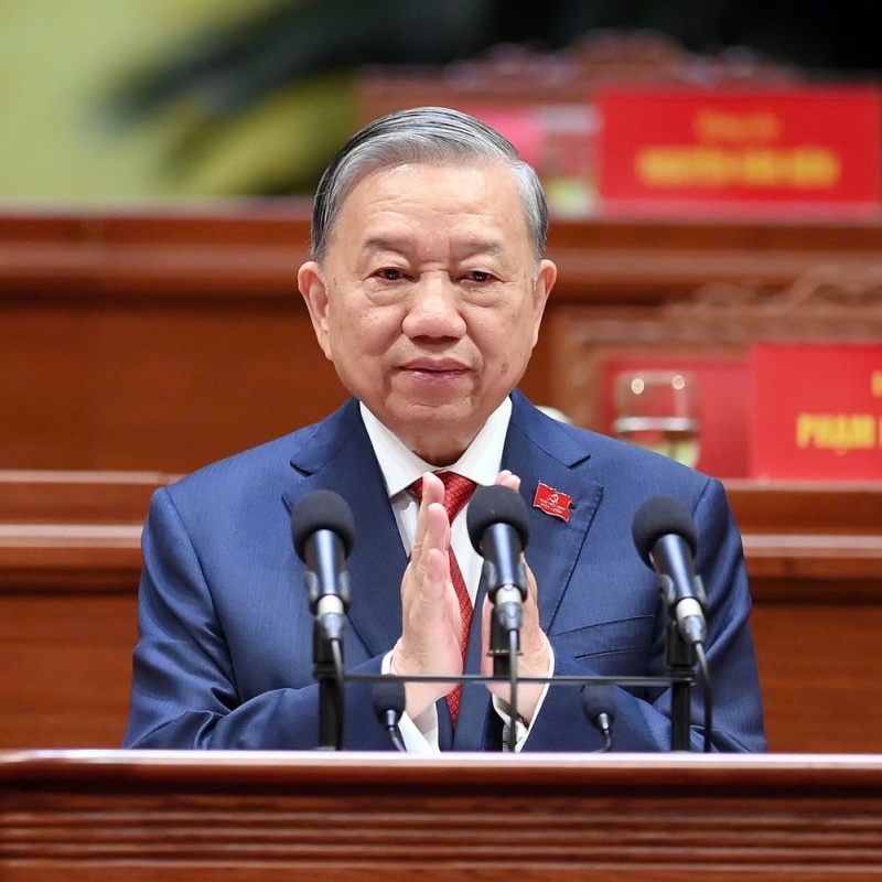 [Ảnh] Bộ Chính trị, Ban Bí thư, Ban Chấp hành Trung ương khóa XIV ra mắt Đại hội