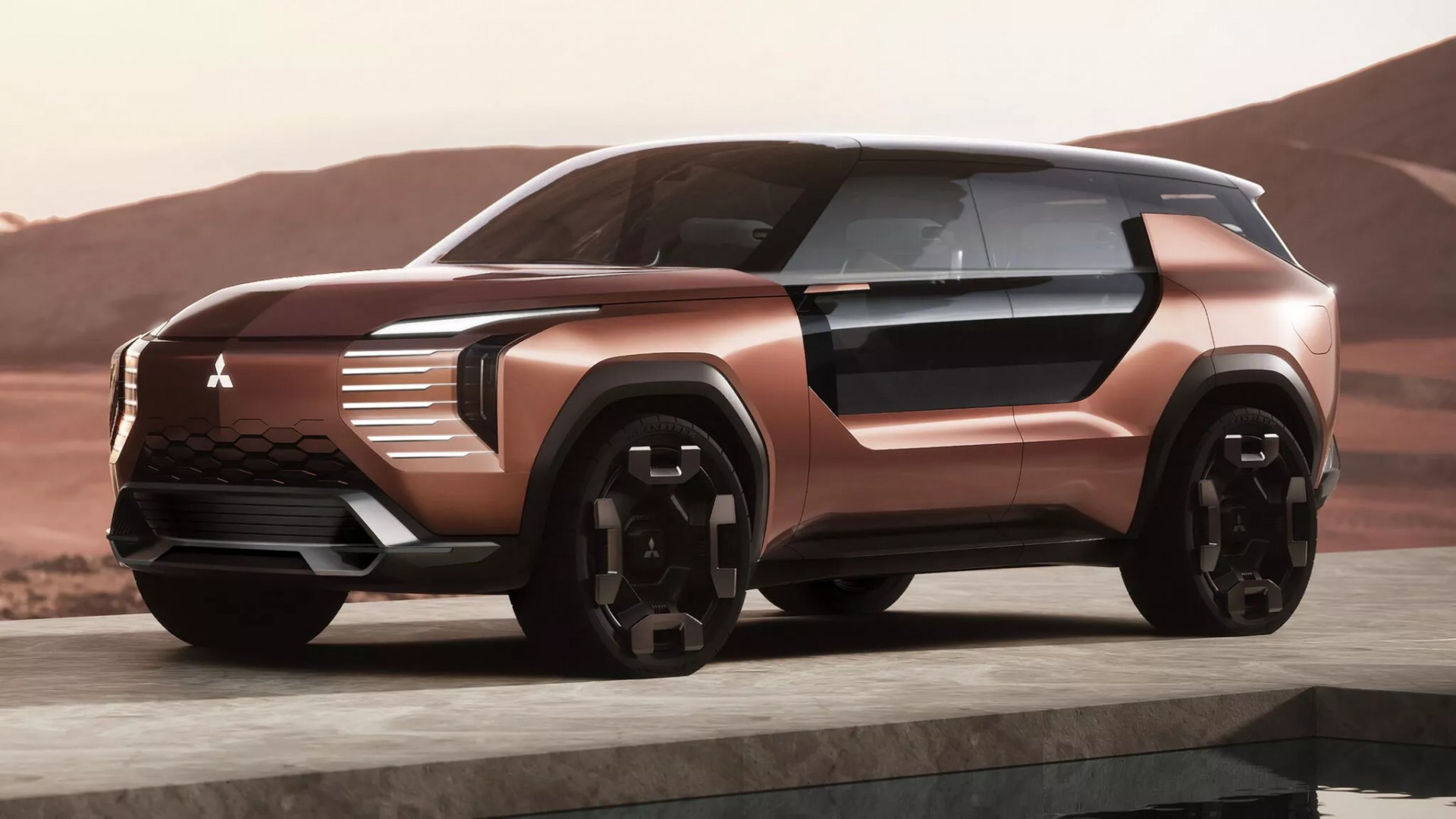 Mitsubishi giới thiệu Elevance Concept - mẫu SUV trang bị hệ dẫn động PHEV hiện đại Phía trước của Mitsubishi Elevance Concept