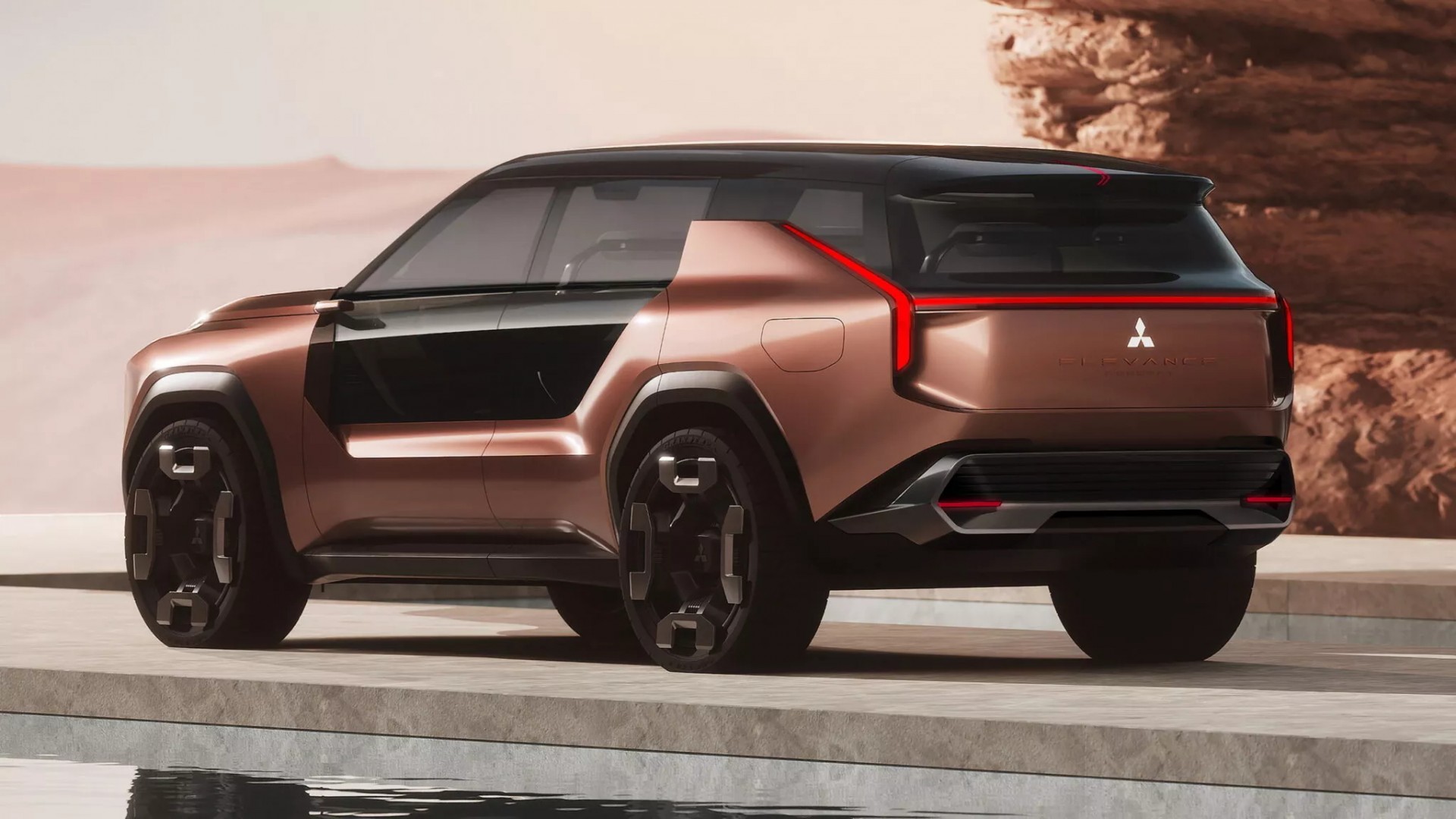 Mitsubishi giới thiệu Elevance Concept - mẫu SUV trang bị hệ dẫn động PHEV hiện đại Phía sau của Mitsubishi Elevance Concept