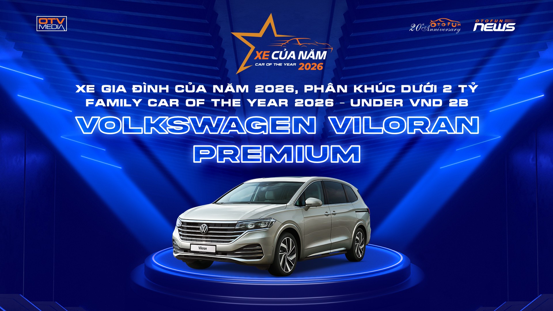 5 danh hiệu Xe Của Năm 2026 chính thức lộ diện