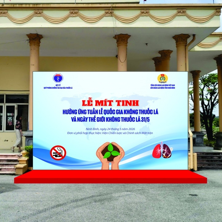 Sắp diễn ra Lễ mít tinh hưởng ứng Tuần lễ Quốc gia không thuốc lá năm 2026
