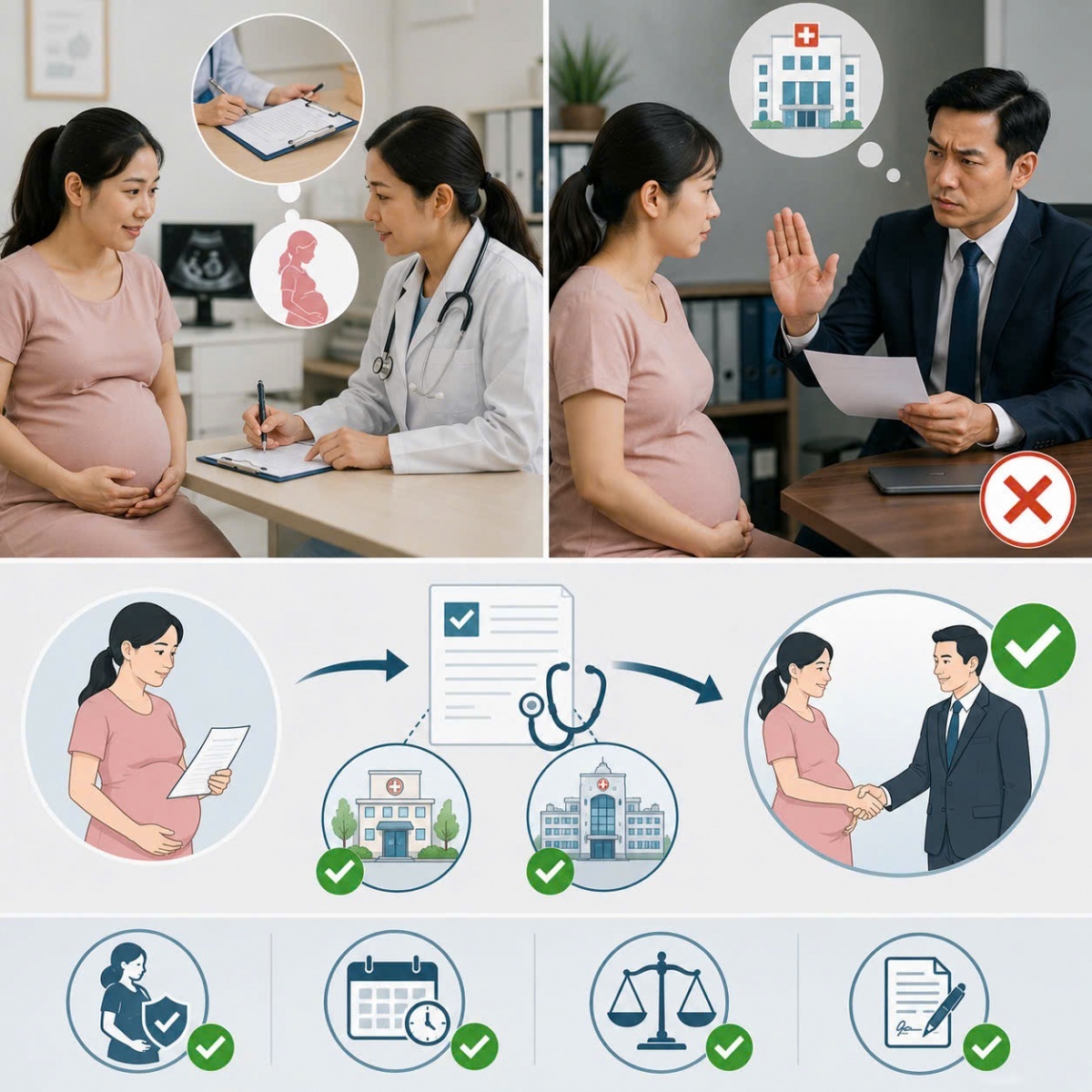 Lao động nữ xin tạm nghỉ để dưỡng thai có cần xác nhận của bệnh viện công?