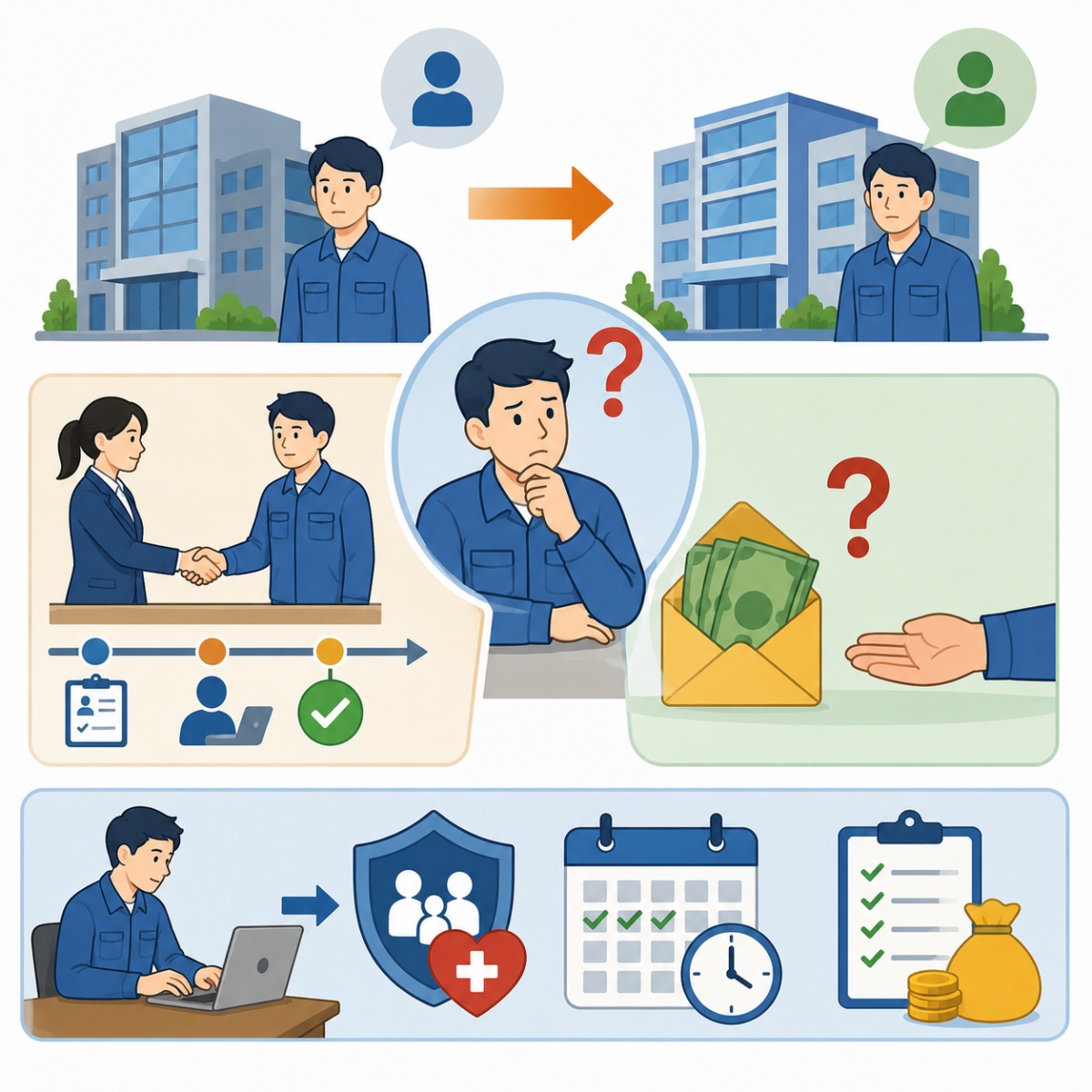 Khi công ty đổi tên pháp nhân, người lao động có được truy trả bảo hiểm thời gian thử việc?