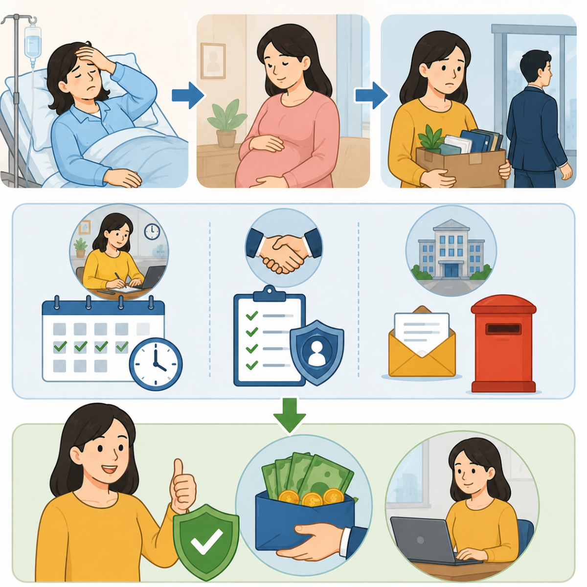Nghỉ ốm dài ngày trước khi nghỉ thai sản, người lao động có mất quyền hưởng trợ cấp thất nghiệp? Nghỉ ốm dài ngày trước khi nghỉ thai sản, người lao động có mất quyền hưởng trợ cấp thất nghiệp?