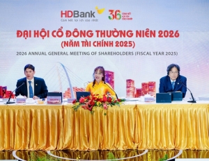Đại hội đồng cổ đông HDBank 2026: Lợi nhuận kế hoạch tăng 41%, quy mô tiệm cận 1,2 triệu tỷ đồng