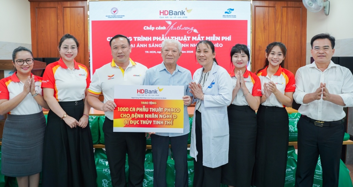 HDBank: 20 năm bền bỉ mang ánh sáng đến bệnh nhân có hoàn cảnh khó khăn