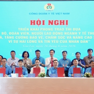 Công đoàn Y tế Việt Nam phát động phong trào thi đua và cuộc thi tìm hiểu Nghị quyết số 72-NQ/TW