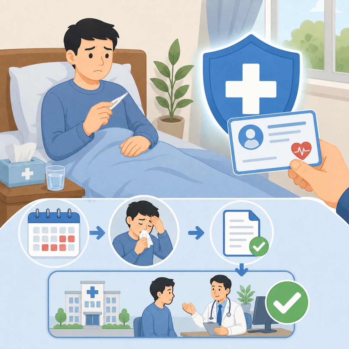 Nghỉ ốm dài ngày, người lao động có còn được hưởng bảo hiểm y tế?