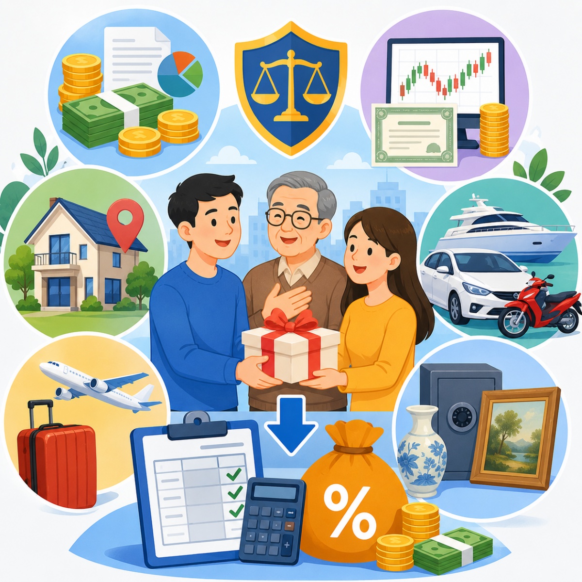 Từ ngày 1.7, những khoản thừa kế, quà tặng nào phải nộp thuế thu nhập cá nhân?