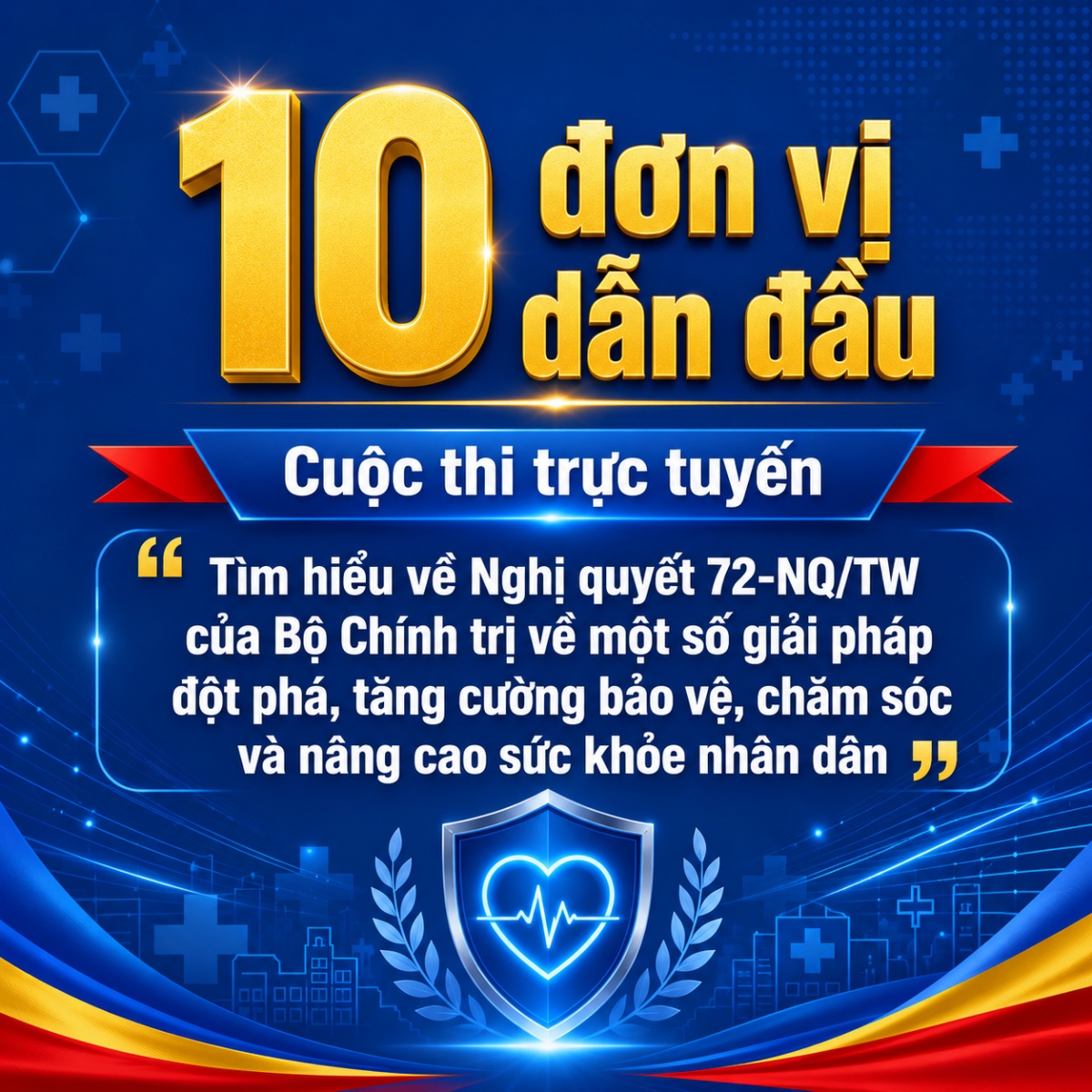 10 đơn vị dẫn đầu Cuộc thi trực tuyến tìm hiểu về Nghị quyết 72-NQ/TW của Bộ Chính trị