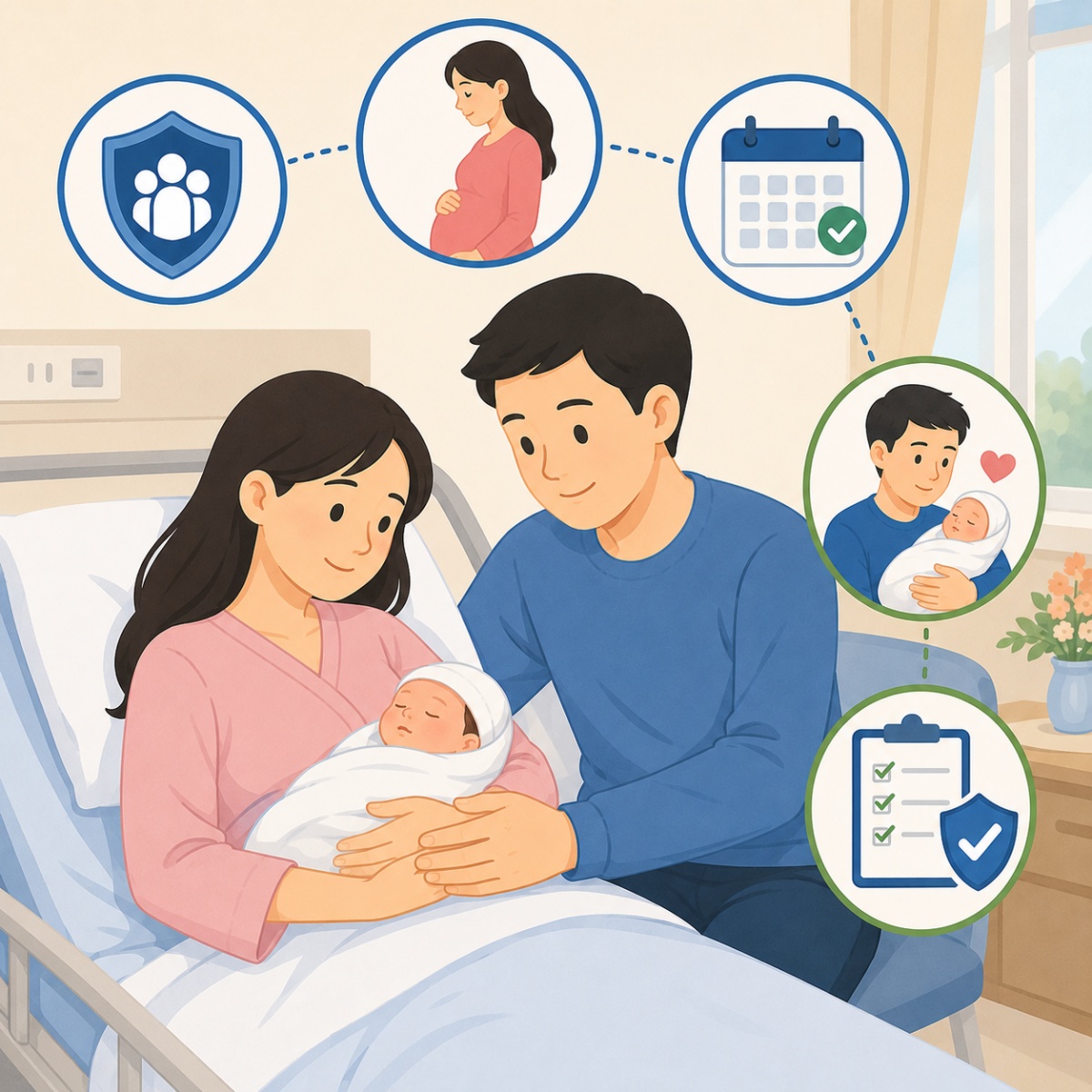 Chế độ thai sản đối với lao động nam khi vợ sinh con: Điều kiện hưởng người lao động cần biết