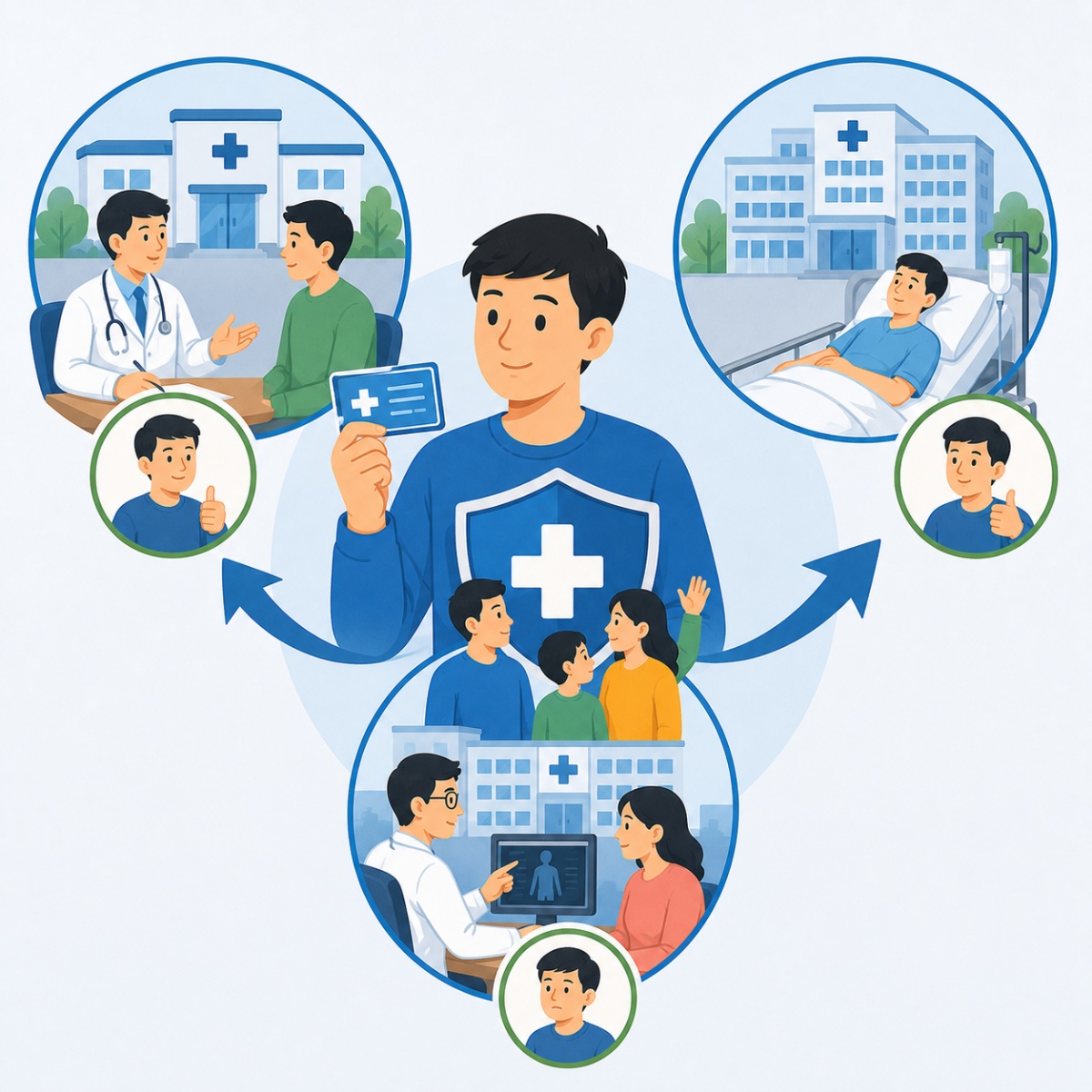 Mức hưởng bảo hiểm y tế khi khám chữa bệnh thông tuyến, người lao động cần biết