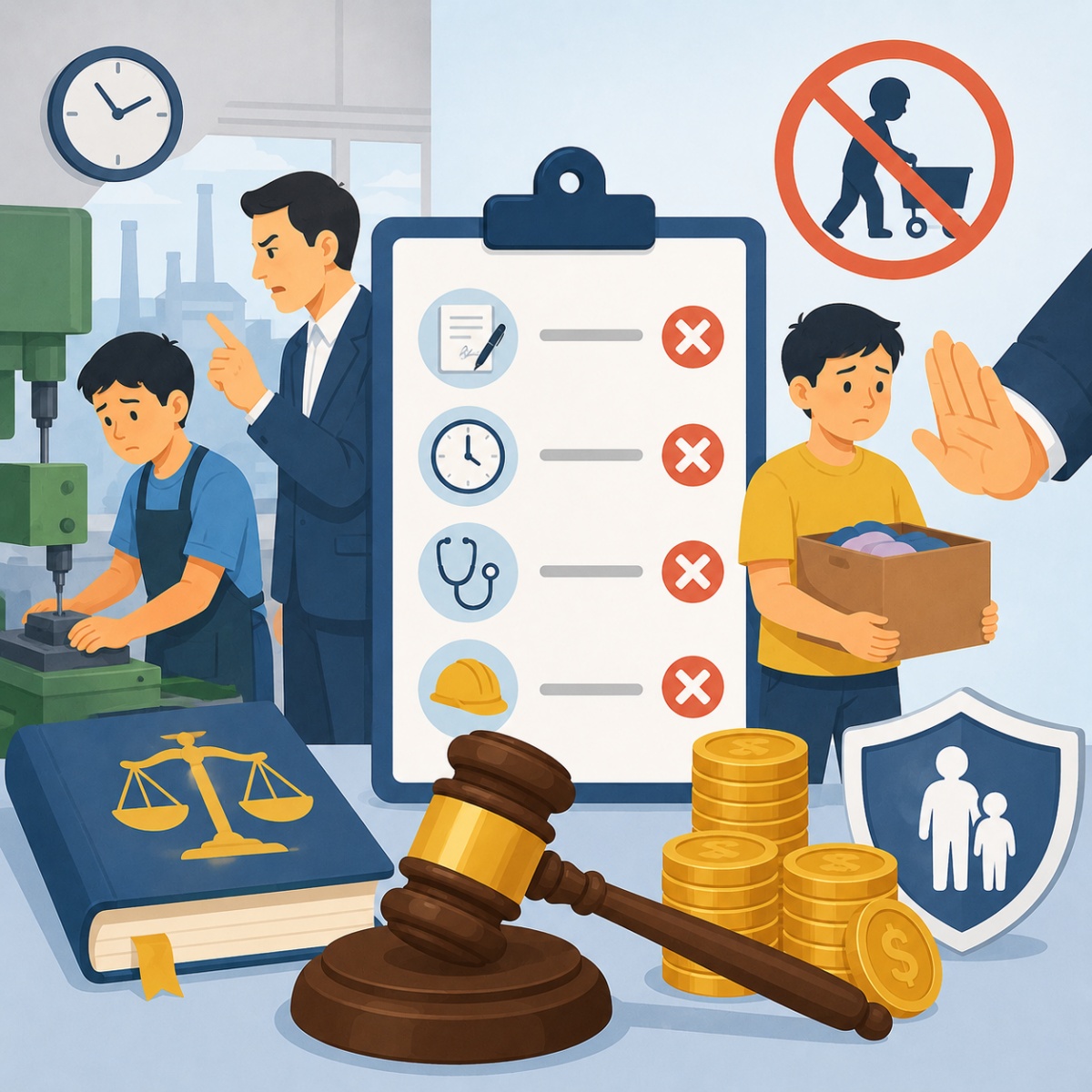 Chính phủ quy định mức phạt vi phạm về sử dụng lao động chưa thành niên