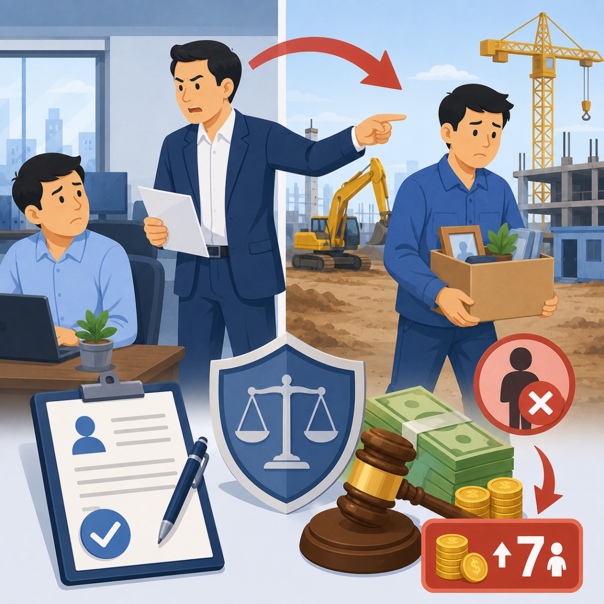 Yêu cầu người lao động làm việc sai địa điểm theo hợp đồng có thể bị phạt đến 7 triệu đồng