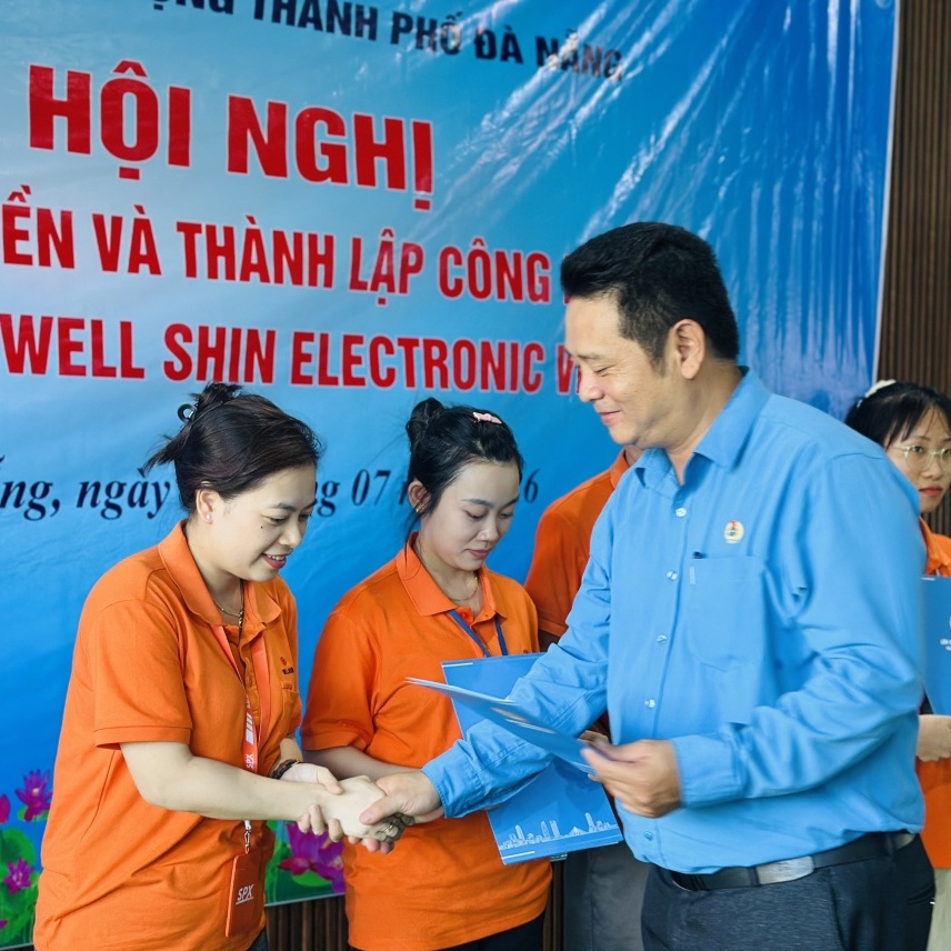 Đà Nẵng: Thành lập CĐCS Công ty TNHH Well Shin Electronic Việt Nam