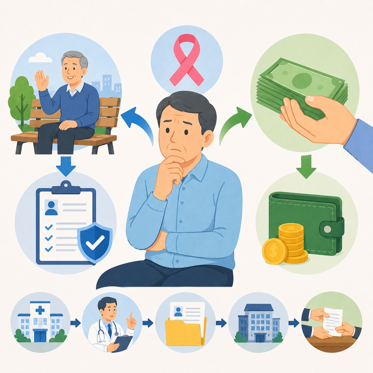 Người lao động mắc ung thư, muốn nghỉ hưu sớm hoặc rút BHXH một lần phải làm gì?