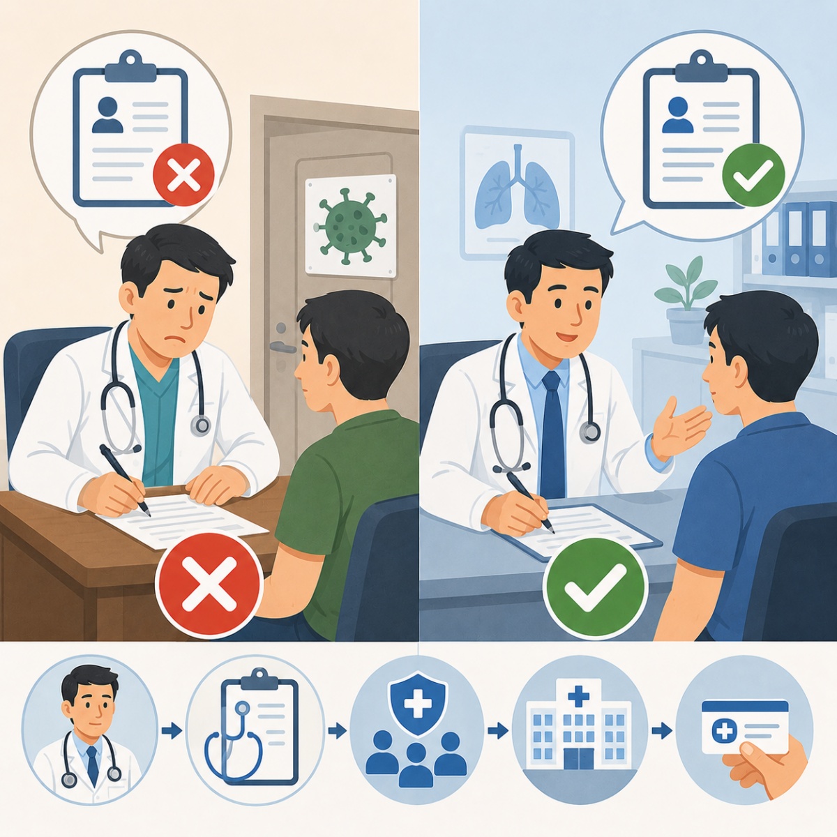 Khám bệnh ngoài phạm vi hành nghề của bác sĩ, người bệnh có được thanh toán BHYT?