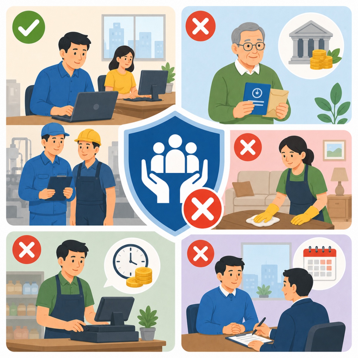 Các trường hợp không phải tham gia BHXH bắt buộc, người lao động cần biết