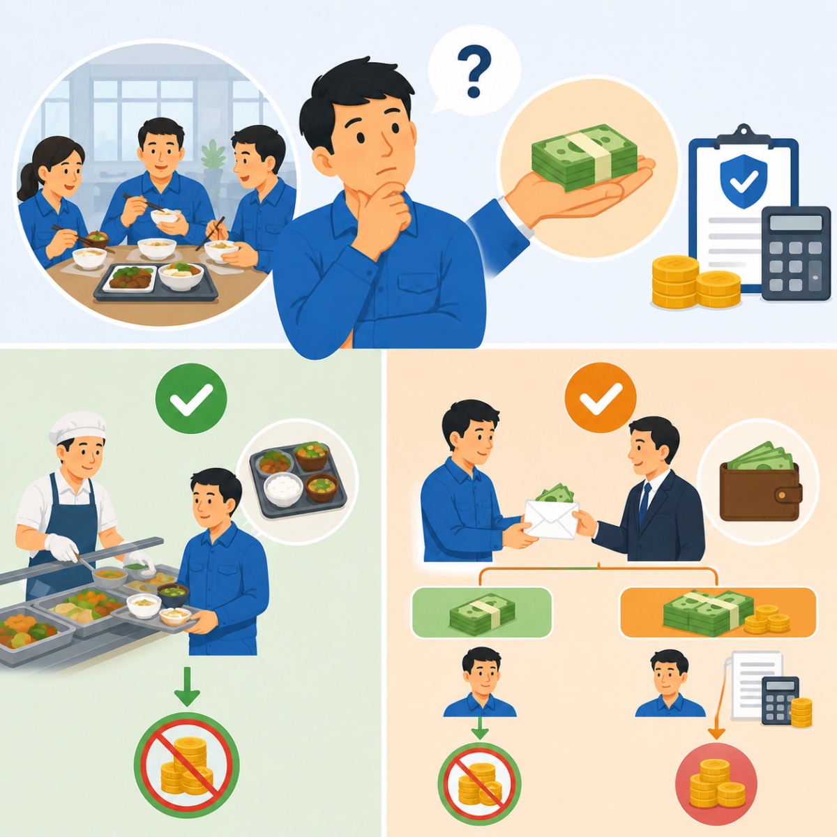 Tiền ăn trưa, ăn giữa ca có phải đóng thuế thu nhập cá nhân?