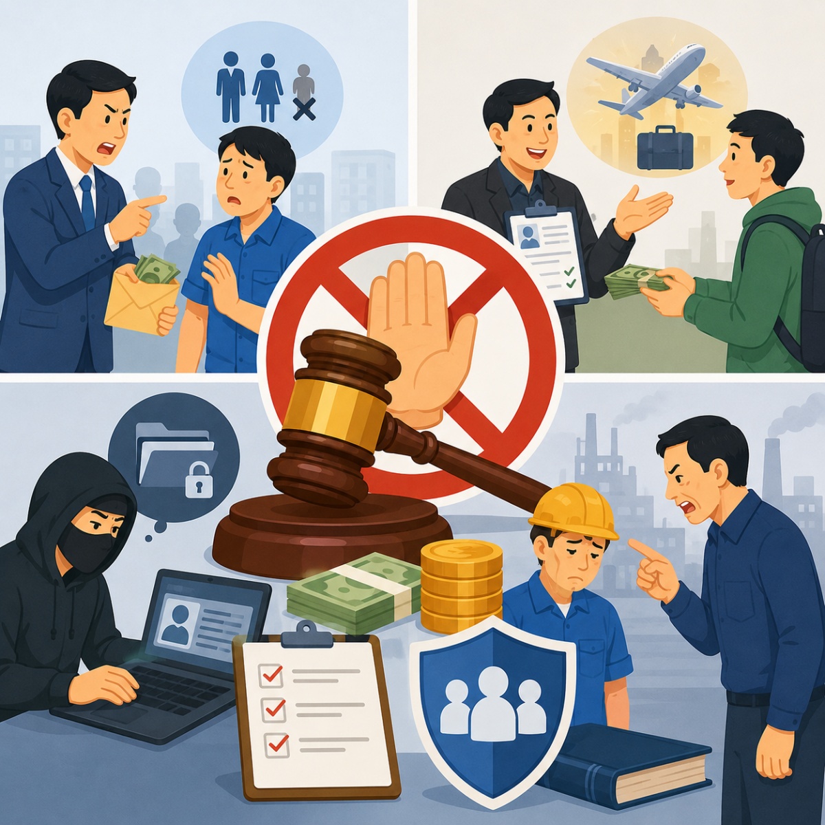 Nhiều hành vi vi phạm trong lĩnh vực lao động bị phạt nặng từ ngày 10.9