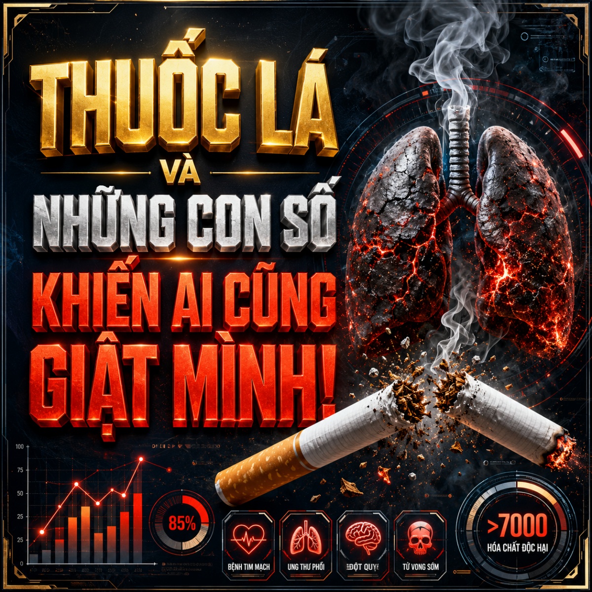 Thuốc lá và những con số khiến ai cũng sẽ giật mình
