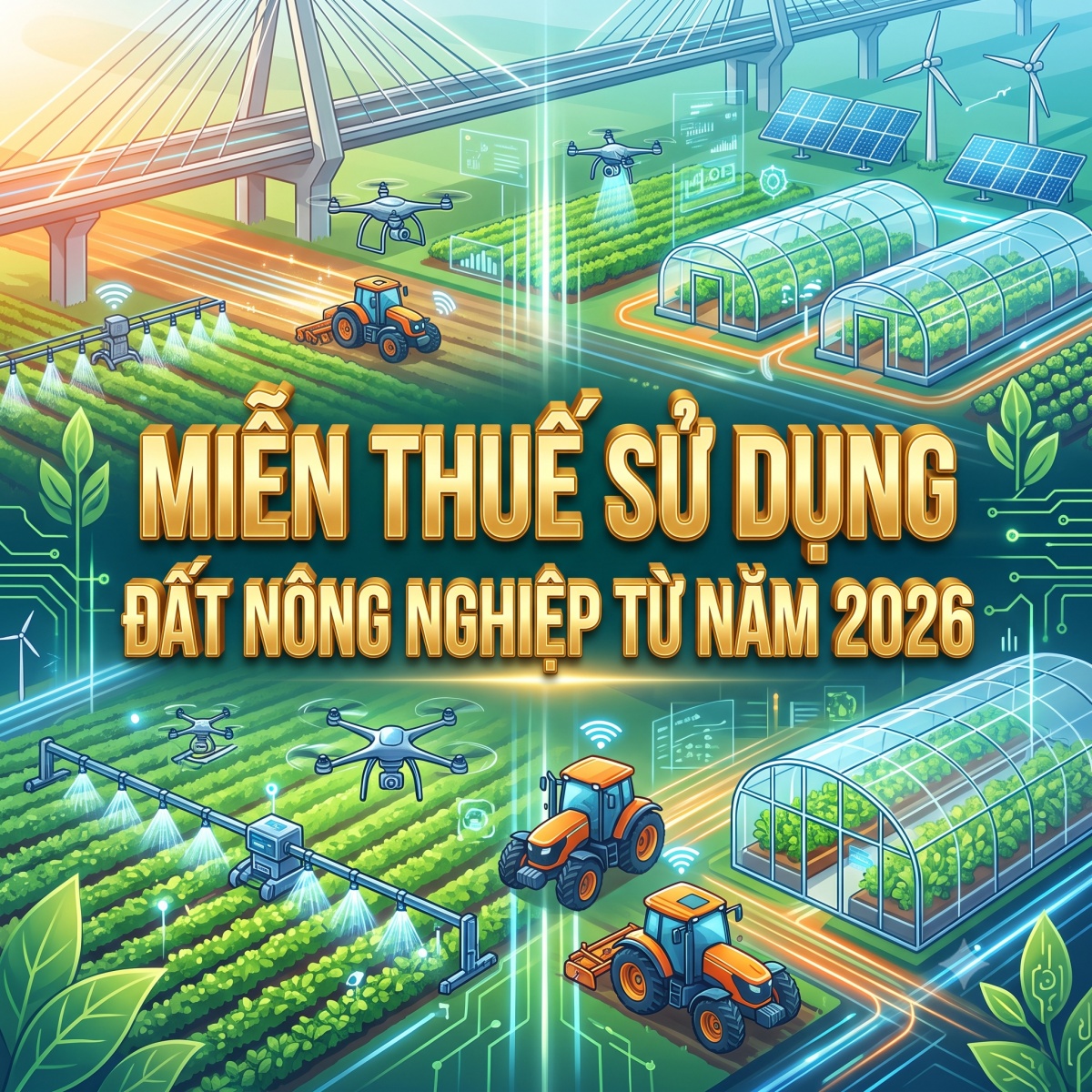 Miễn thuế sử dụng đất nông nghiệp từ năm 2026