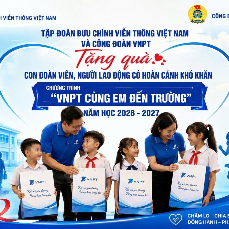 Lan toả yêu thương từ chương trình “VNPT cùng em đến trường”